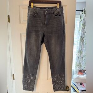 Women's jeans with rhinestones - size 12